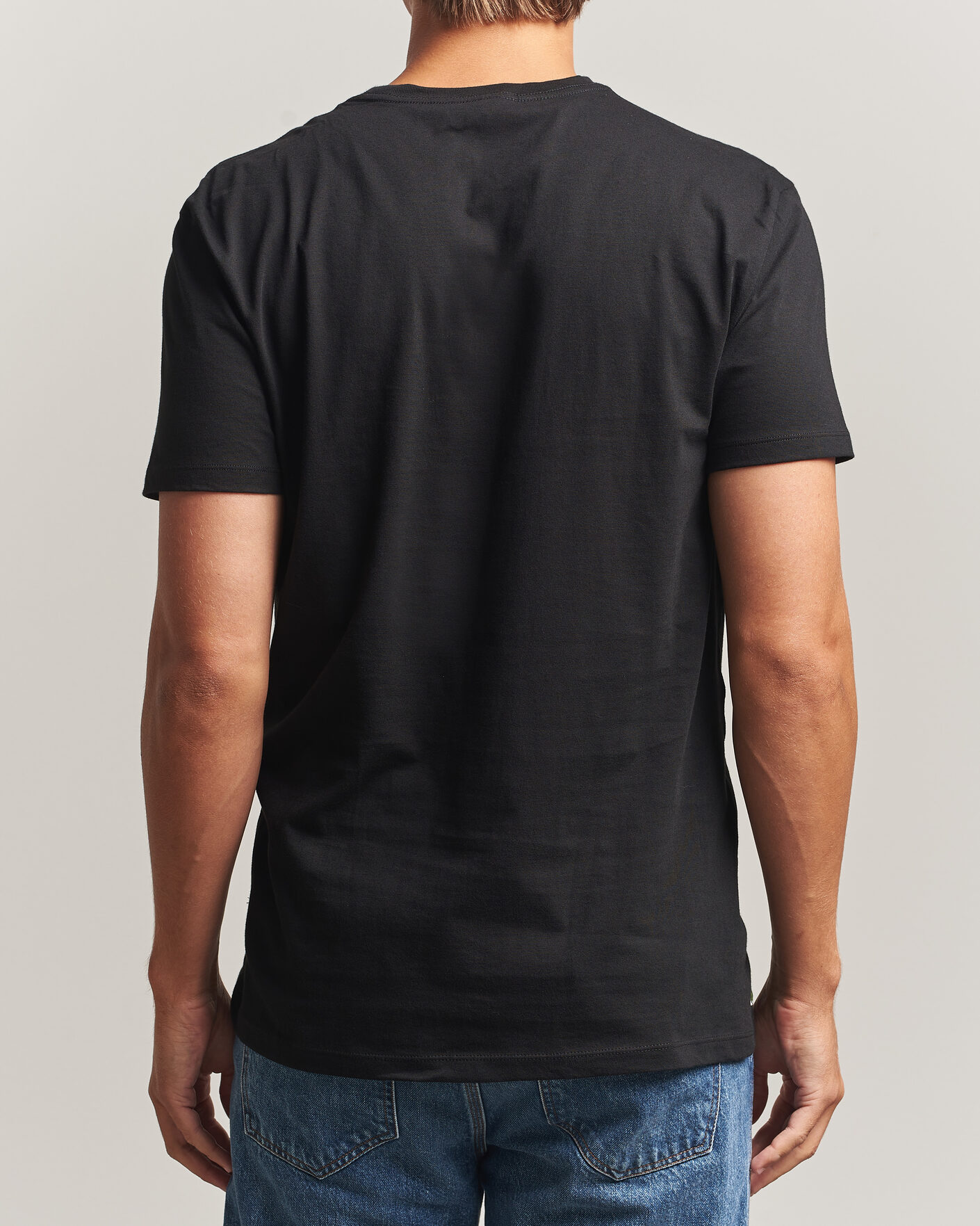 Heren | T-shirts | Lacoste | 3-Pack Crew Neck T-Shirt Black