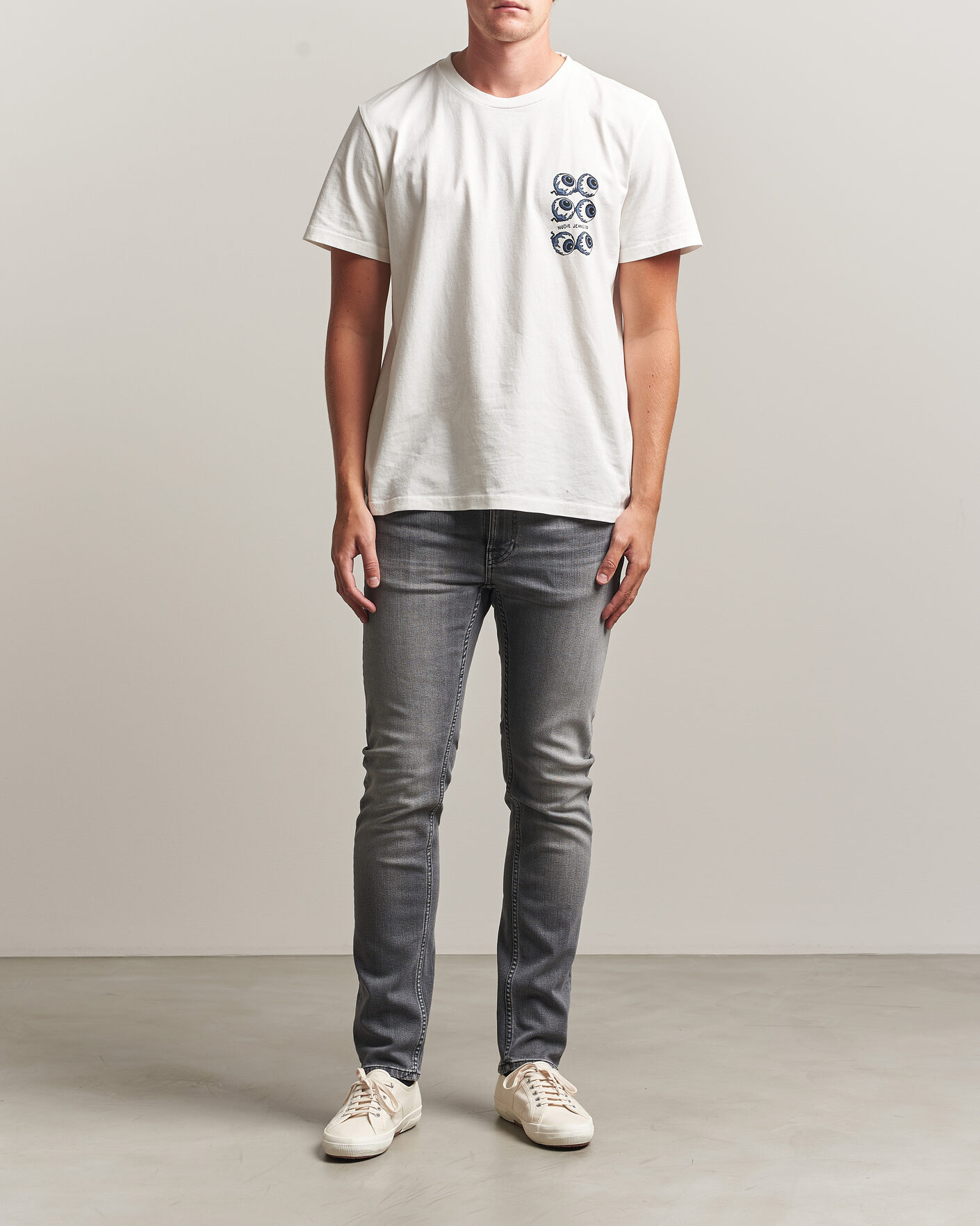 Heren | Jeans | Nudie Jeans | Lean Dean Jeans Grey Wave