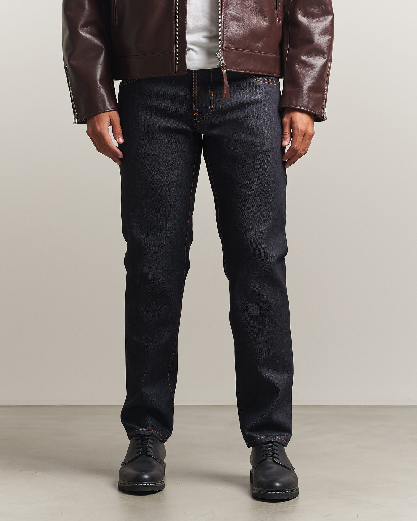 Heren | Jeans | Nudie Jeans | Solid Ollie Jeans Dry Japan Selvage