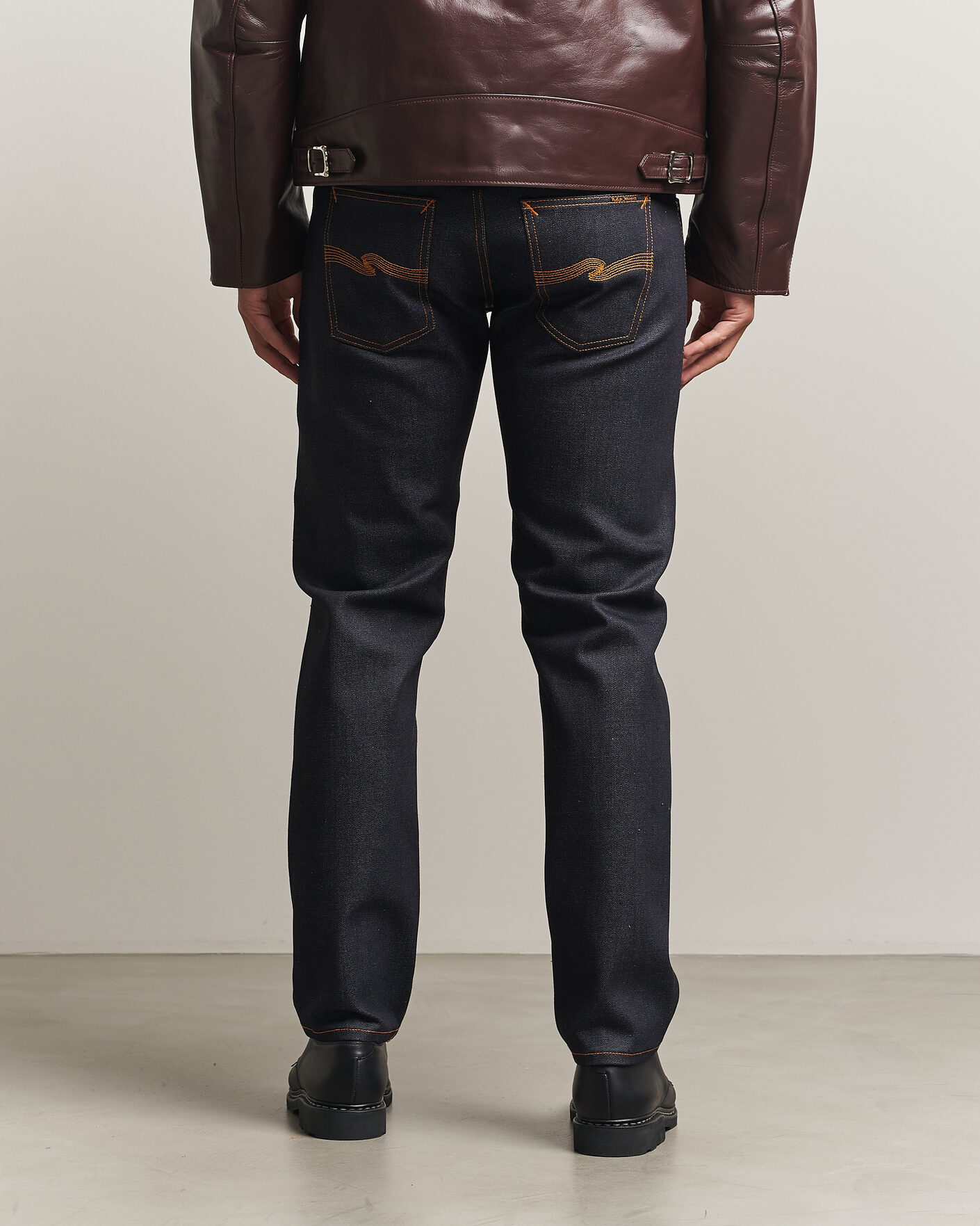 Heren | Jeans | Nudie Jeans | Solid Ollie Jeans Dry Japan Selvage