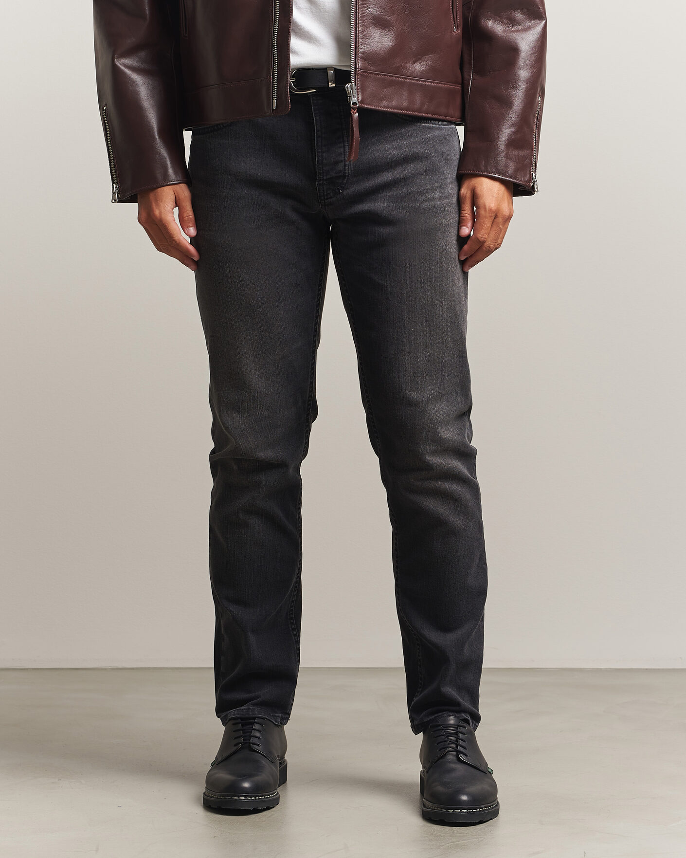 Heren | Jeans | Nudie Jeans | Solid Ollie Jeans Black Mist