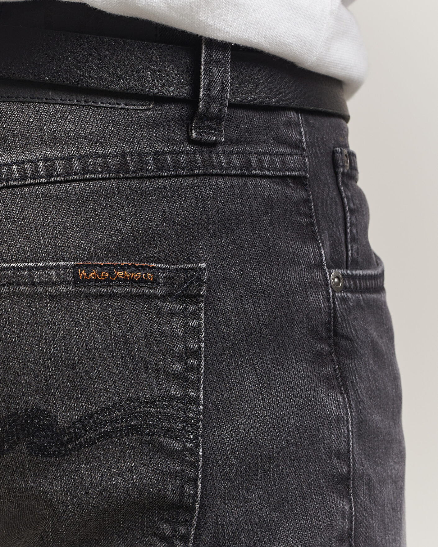 Heren | Jeans | Nudie Jeans | Solid Ollie Jeans Black Mist