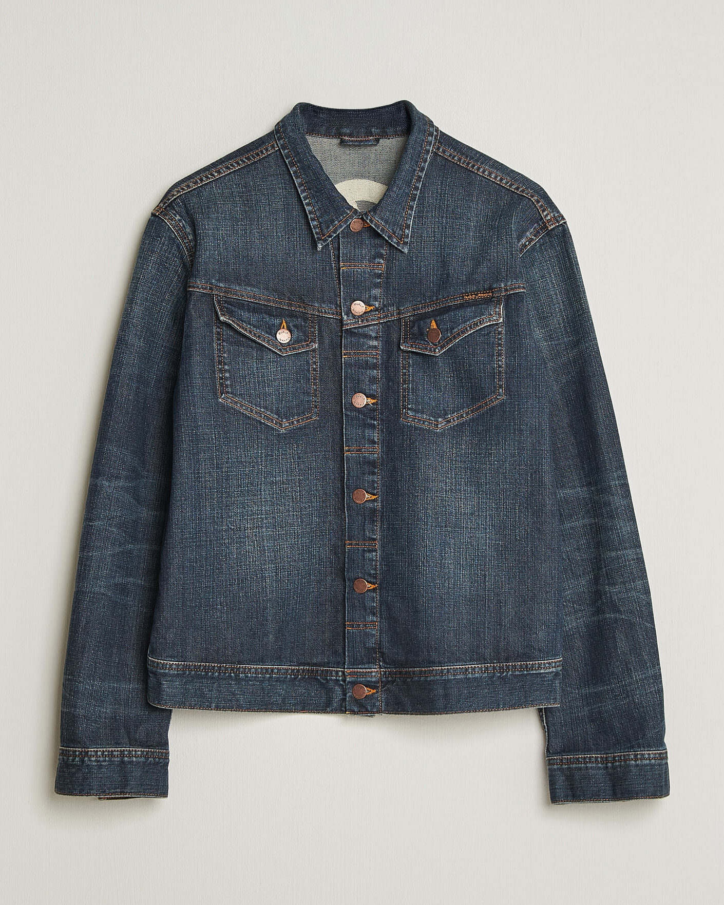 Heren | Jassen | Nudie Jeans | Conny Denim Jacket Big Wave Blue
