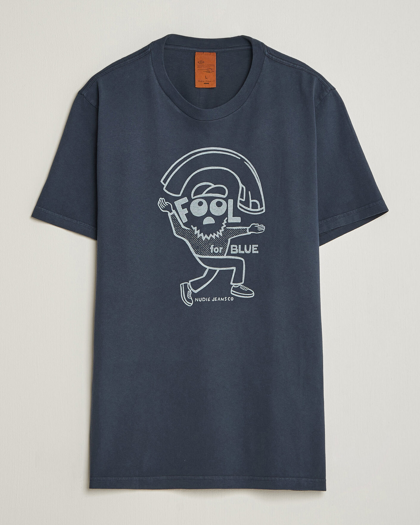 Heren | T-shirts | Nudie Jeans | Roy Jeanjuggler T-Shirt Dark Blue