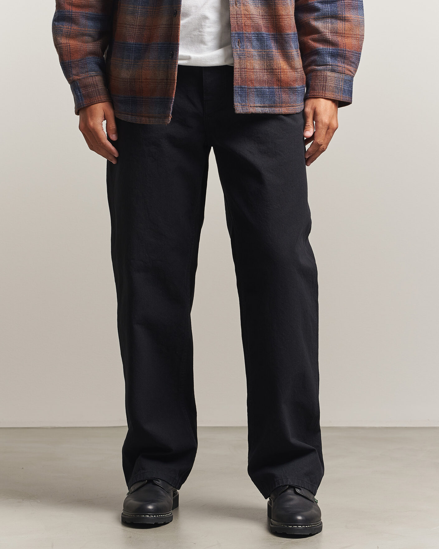 Heren | Broeken | Nudie Jeans | Tuff Tony Duck Canvas Pants Black