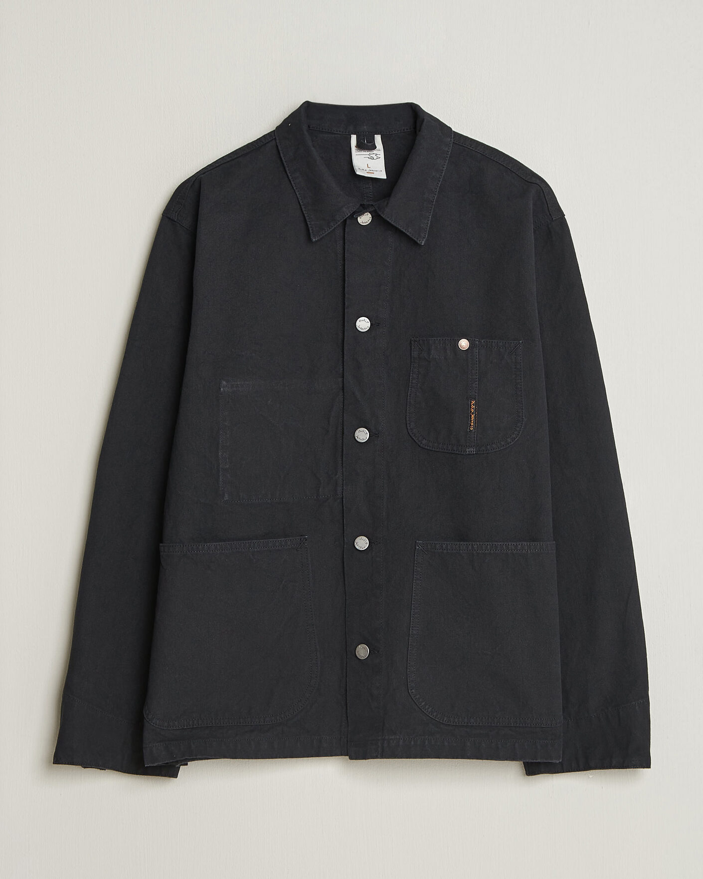 Heren | Jassen | Nudie Jeans | Howie Duck Canvas Chore Jacket Black