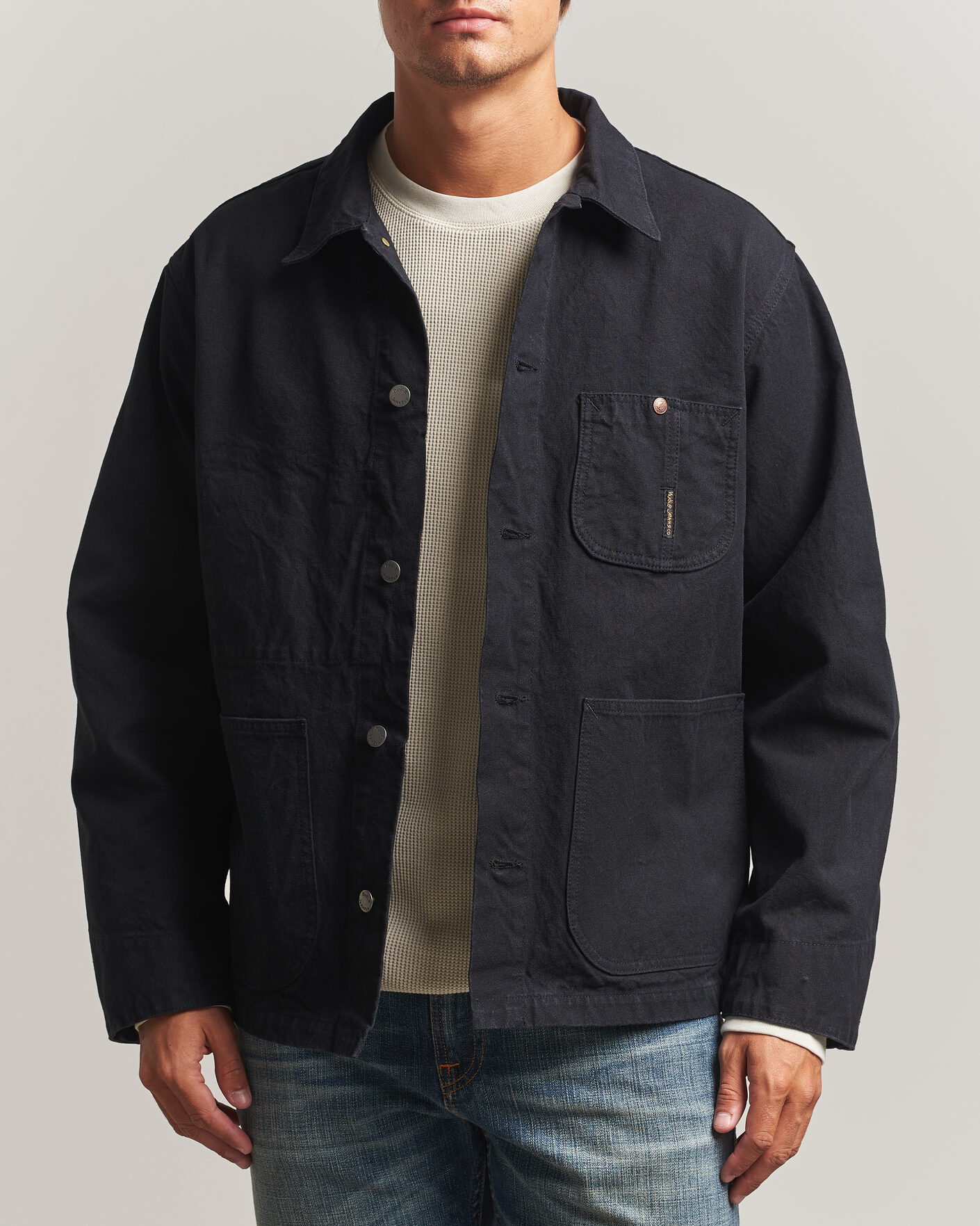 Heren | Jassen | Nudie Jeans | Howie Duck Canvas Chore Jacket Black