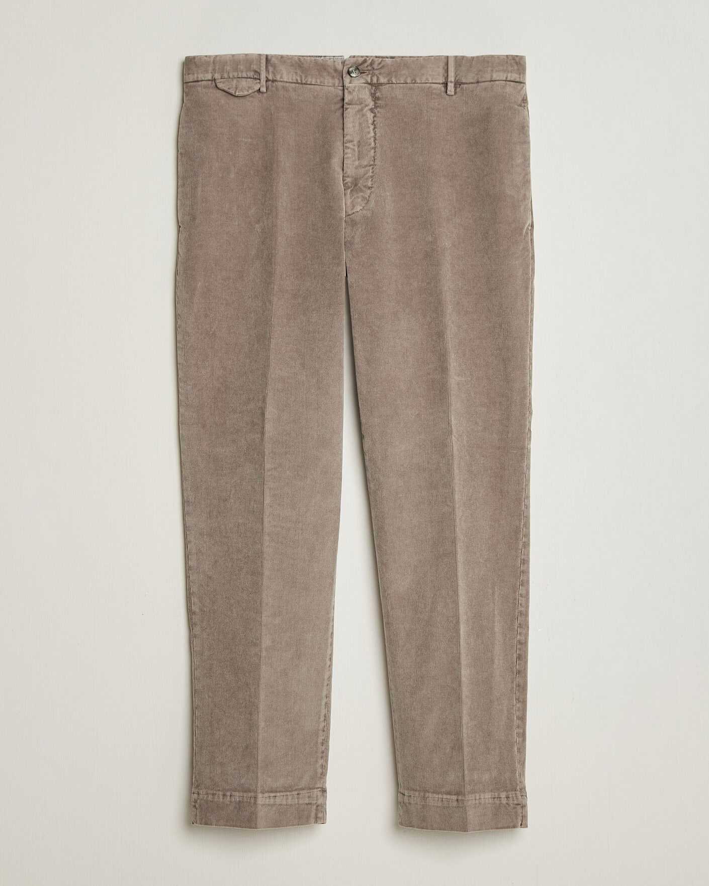 Heren | Broeken | Santaniello | Corduroy Trousers Taupe