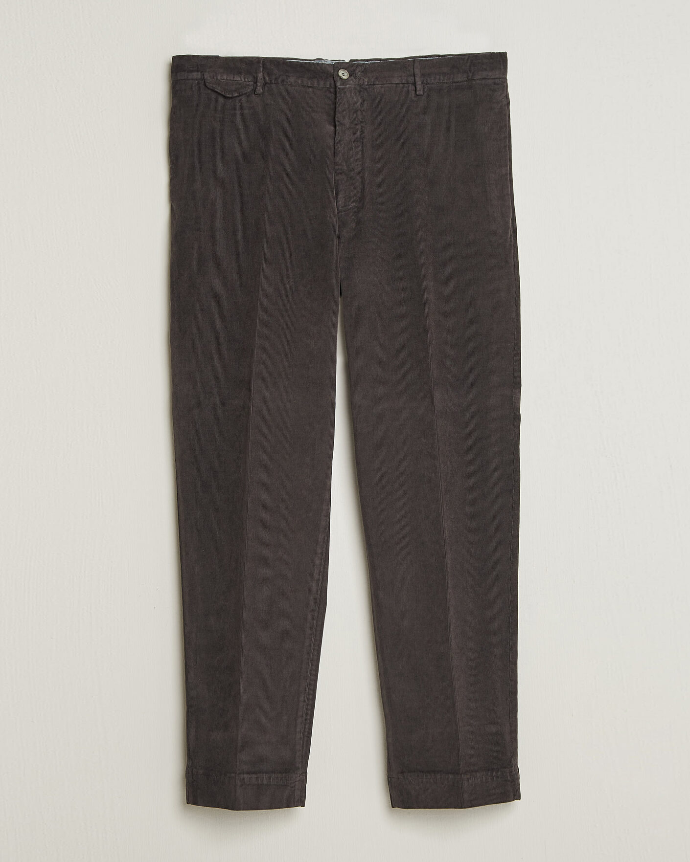 Heren | Broeken | Santaniello | Corduroy Trousers Dark Grey