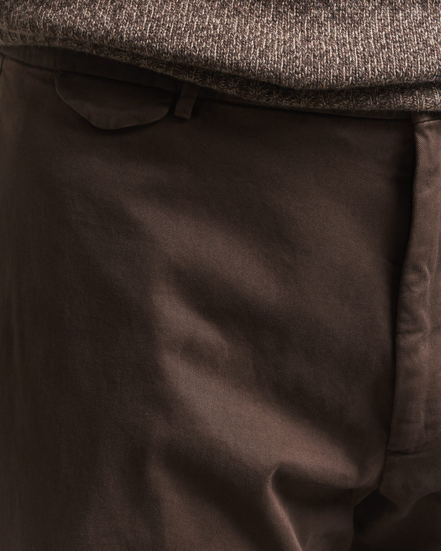 Heren | Broeken | Santaniello | Washed Cotton Trousers Brown