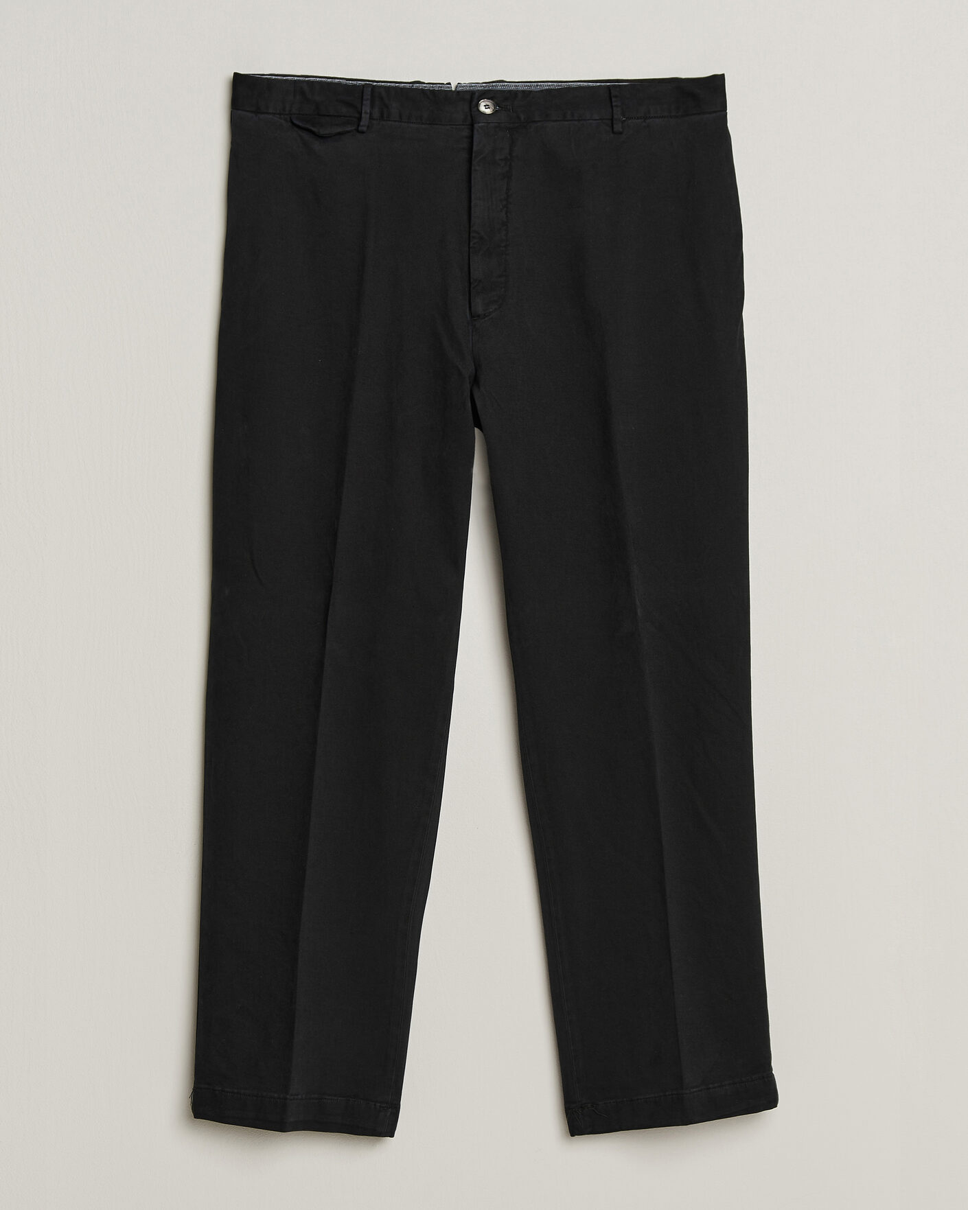 Heren | Broeken | Santaniello | Washed Cotton Trousers Black