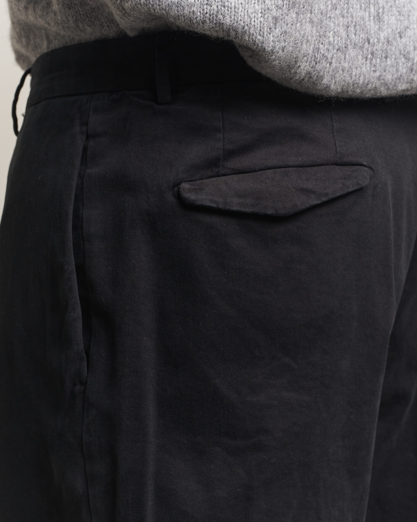 Heren | Broeken | Santaniello | Washed Cotton Trousers Black