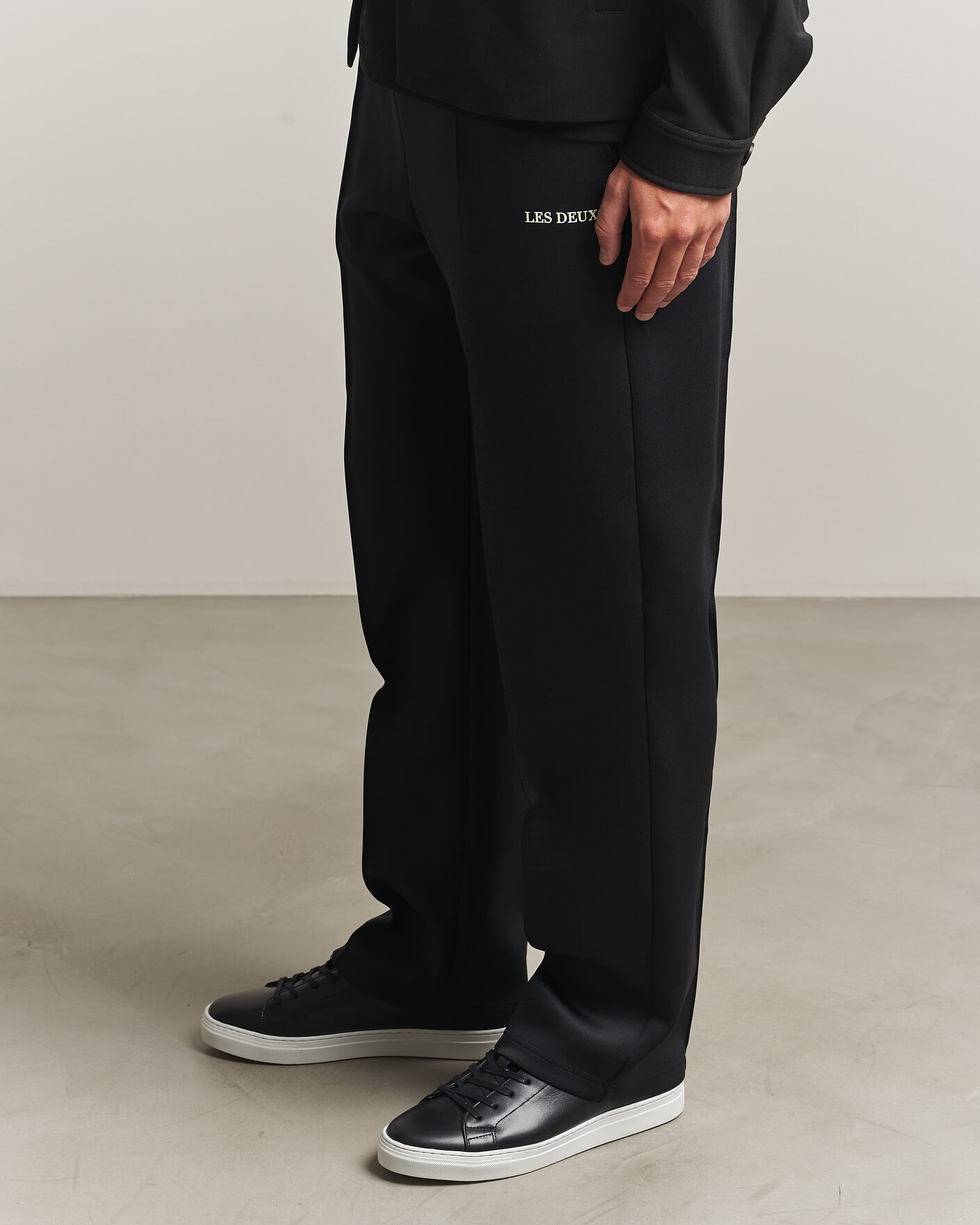 Heren | Sneakers | LES DEUX | Signature Leather Sneaker Black