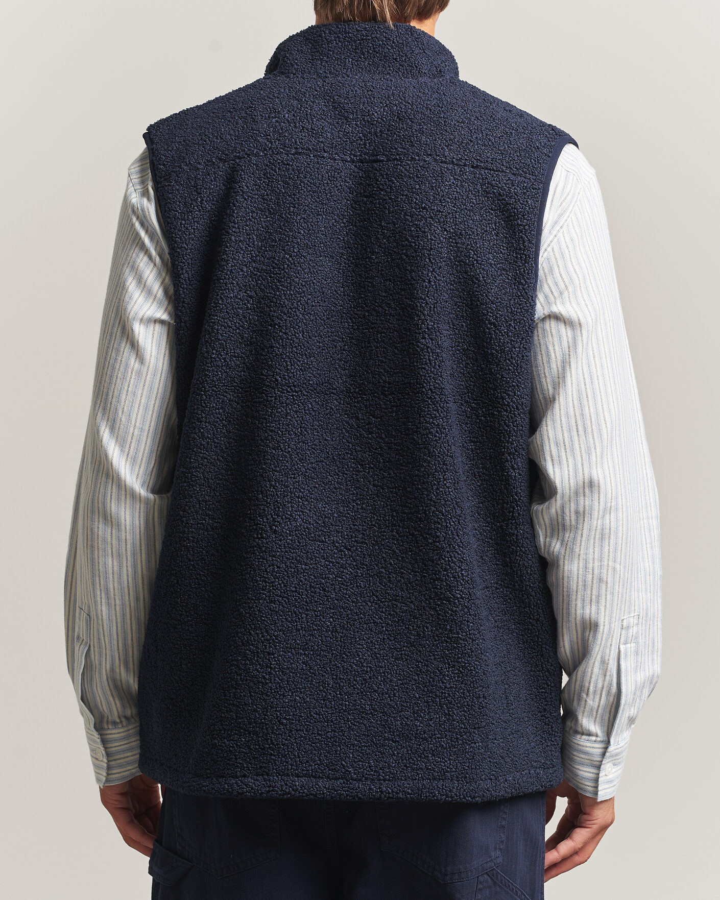 Heren | Gilets | LES DEUX | Patch Teddy Vest Dark Navy