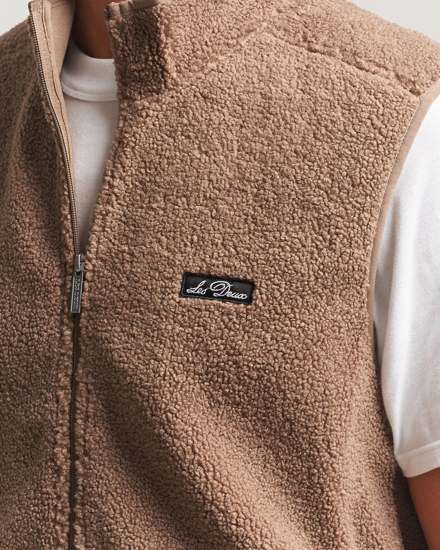 Heren | Gilets | LES DEUX | Patch Teddy Vest Caribou
