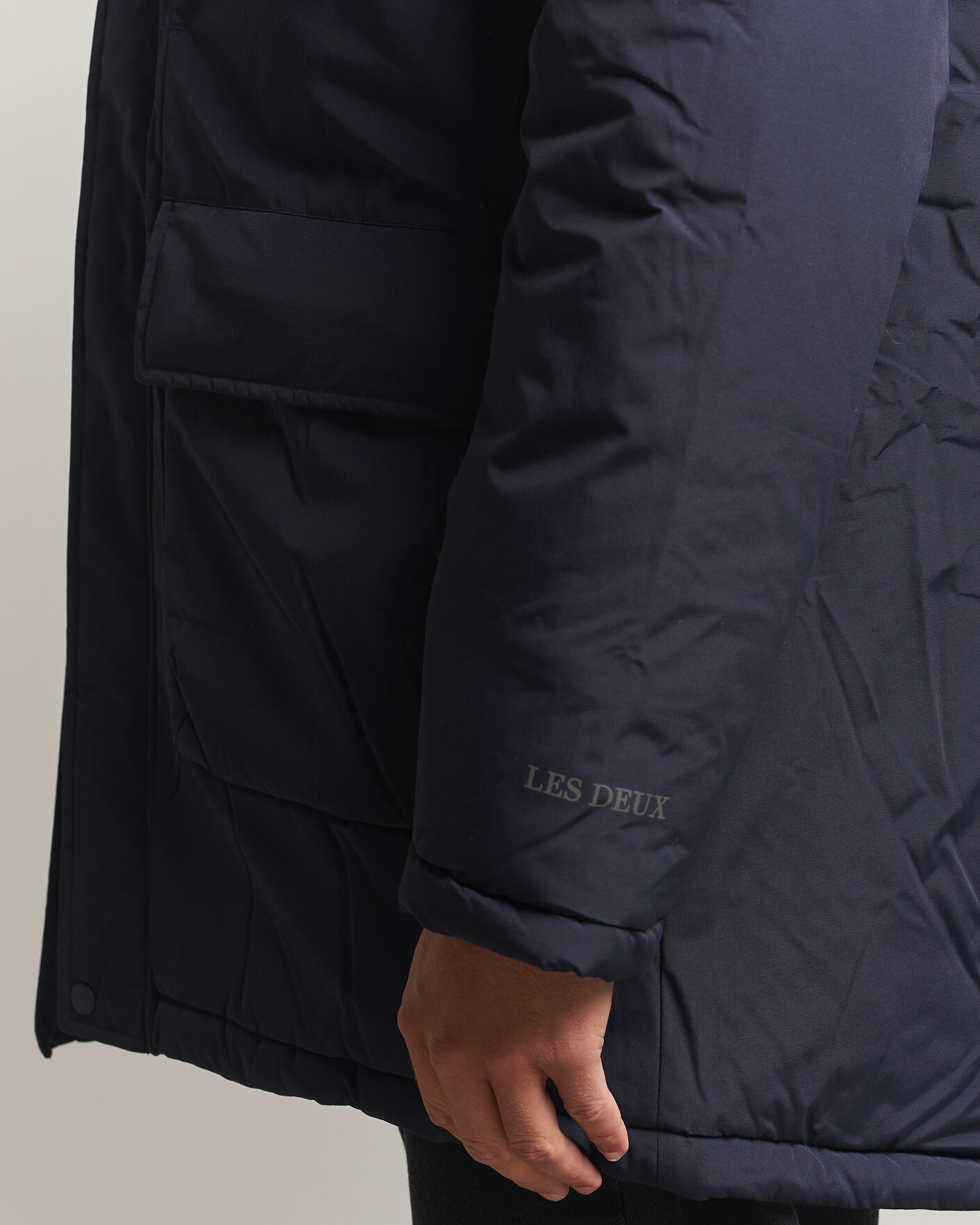 Heren | Jassen | LES DEUX | Padded Parka Coat Dark Navy