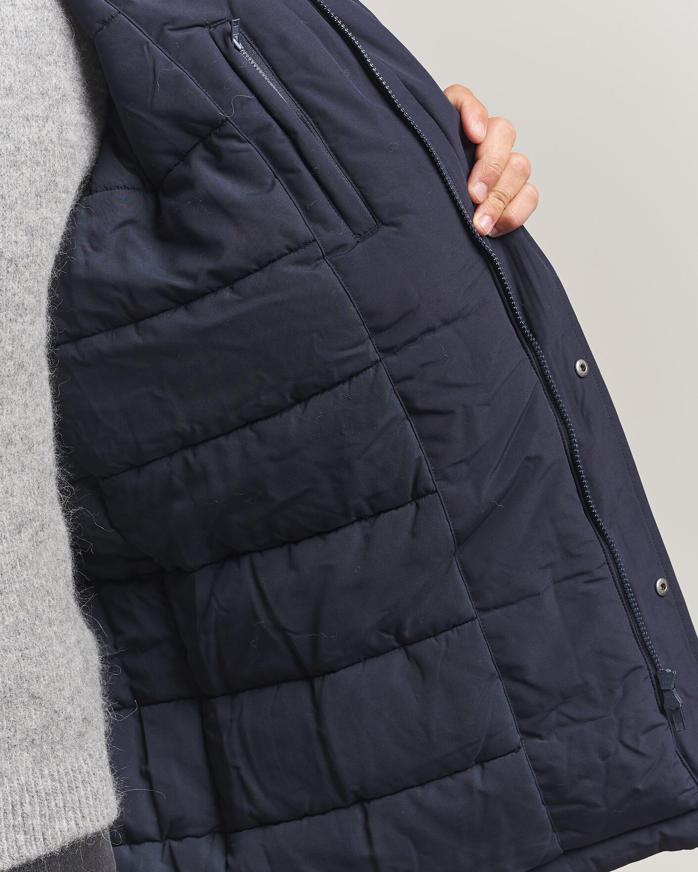 Heren | Jassen | LES DEUX | Padded Parka Coat Dark Navy