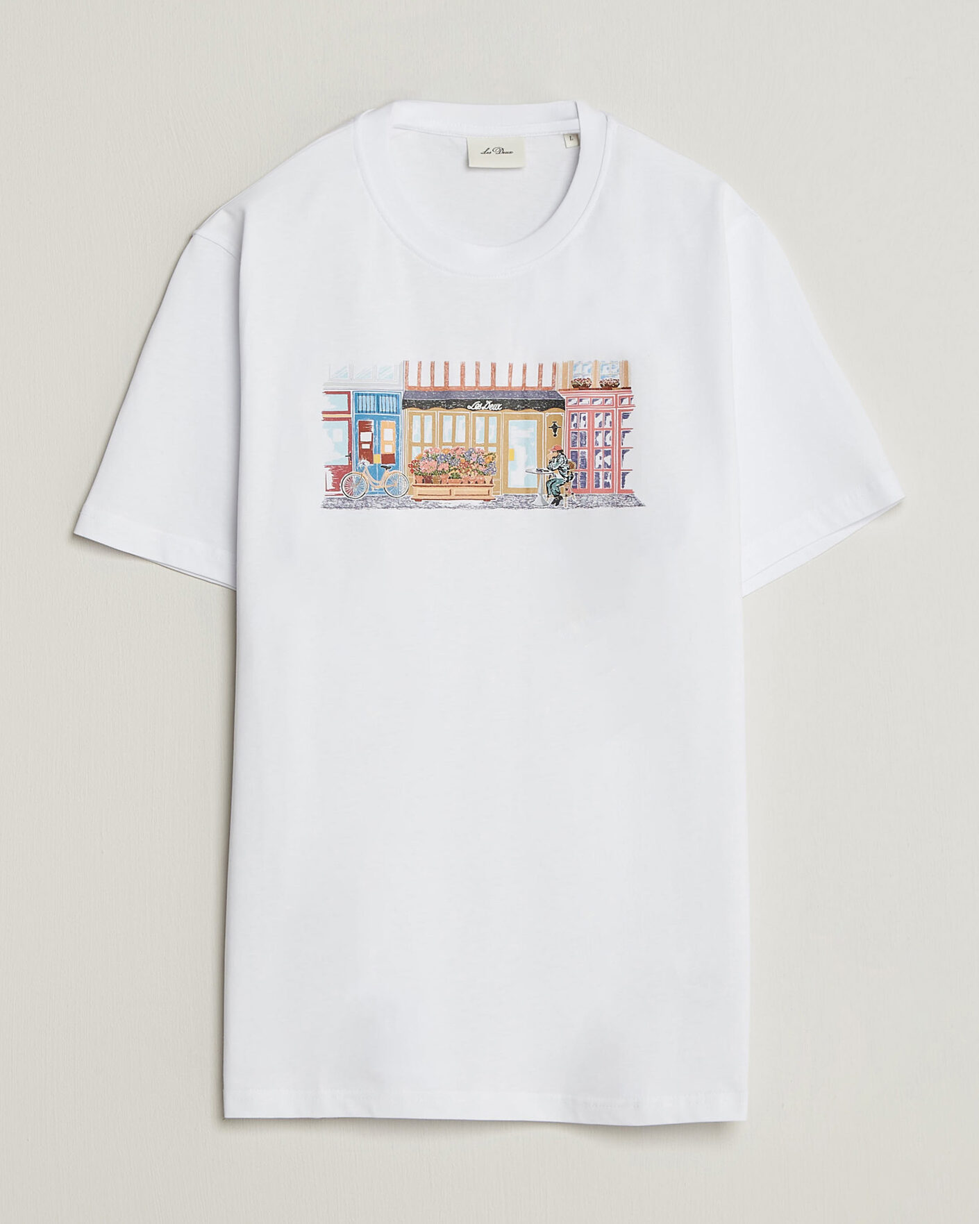Heren | T-shirts | LES DEUX | Market T-Shirt White