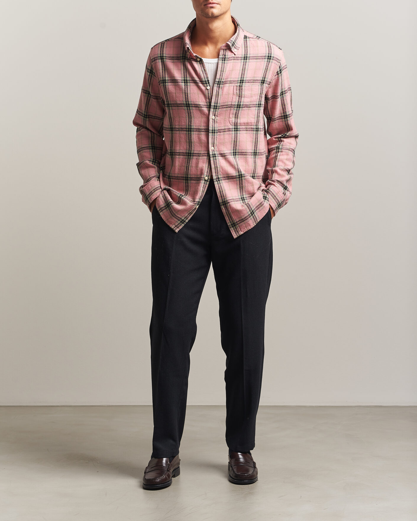 Heren | Broeken | LES DEUX | Wool Reg Suit Pants Dark Navy