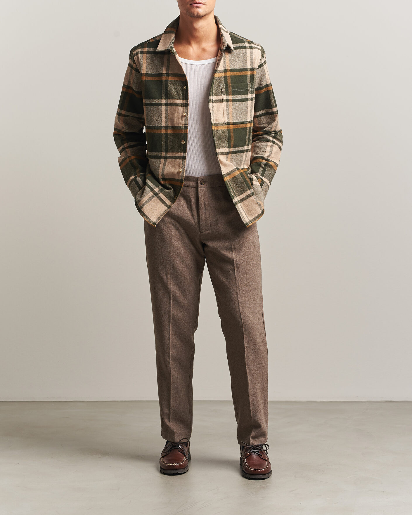 Heren | Broeken | LES DEUX | Wool Reg Suit Pants Caribou
