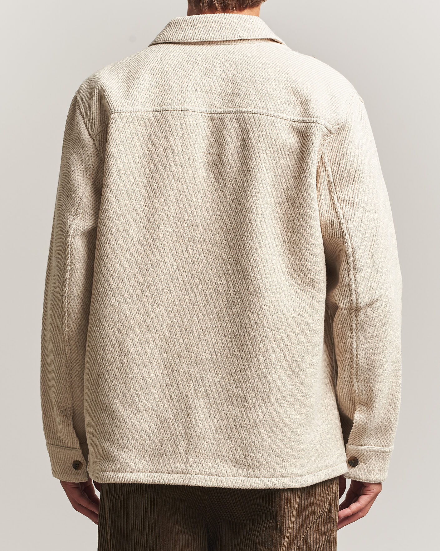 Heren | Overhemden | LES DEUX | Twill Wool Overshirt Ivory