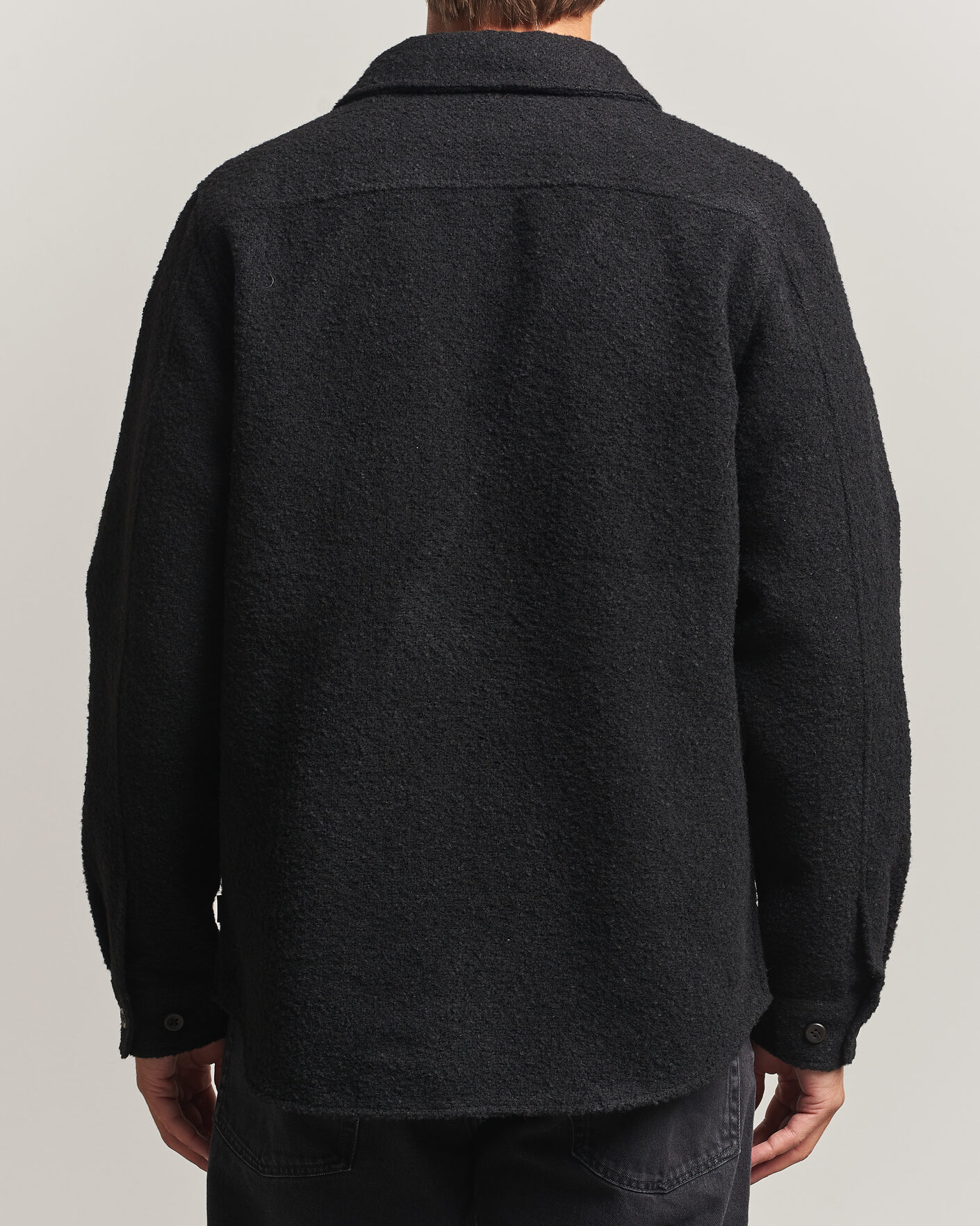 Heren | Overhemden | LES DEUX | Boucle Overshirt Black