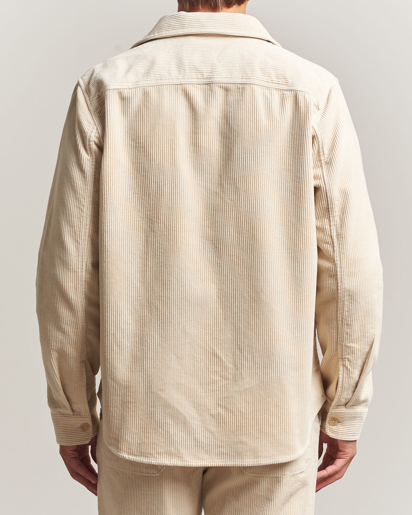 Heren | Overhemden | LES DEUX | Corduroy Overshirt Ivory