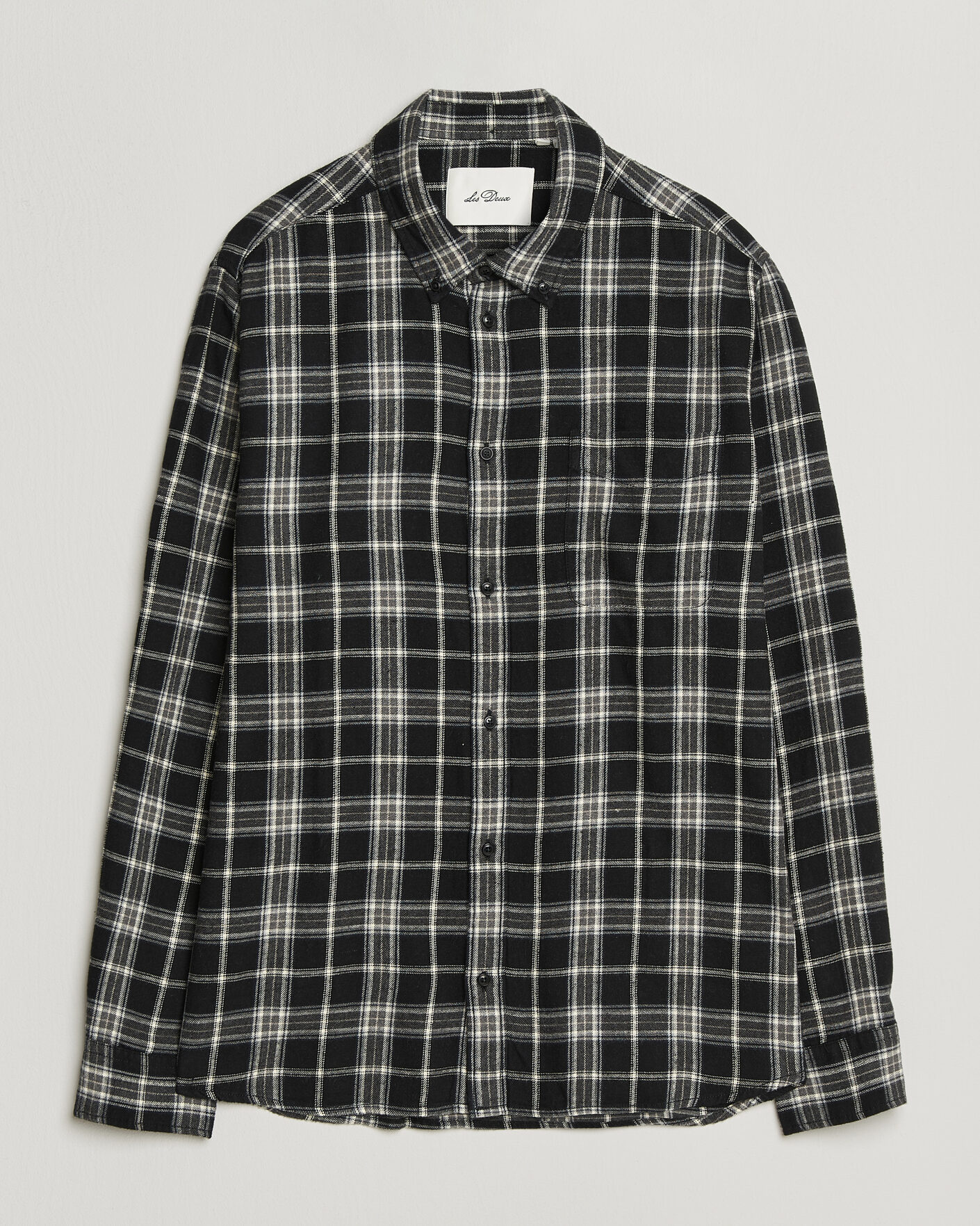Heren | Overhemden | LES DEUX | Vintage Check Shirt Black