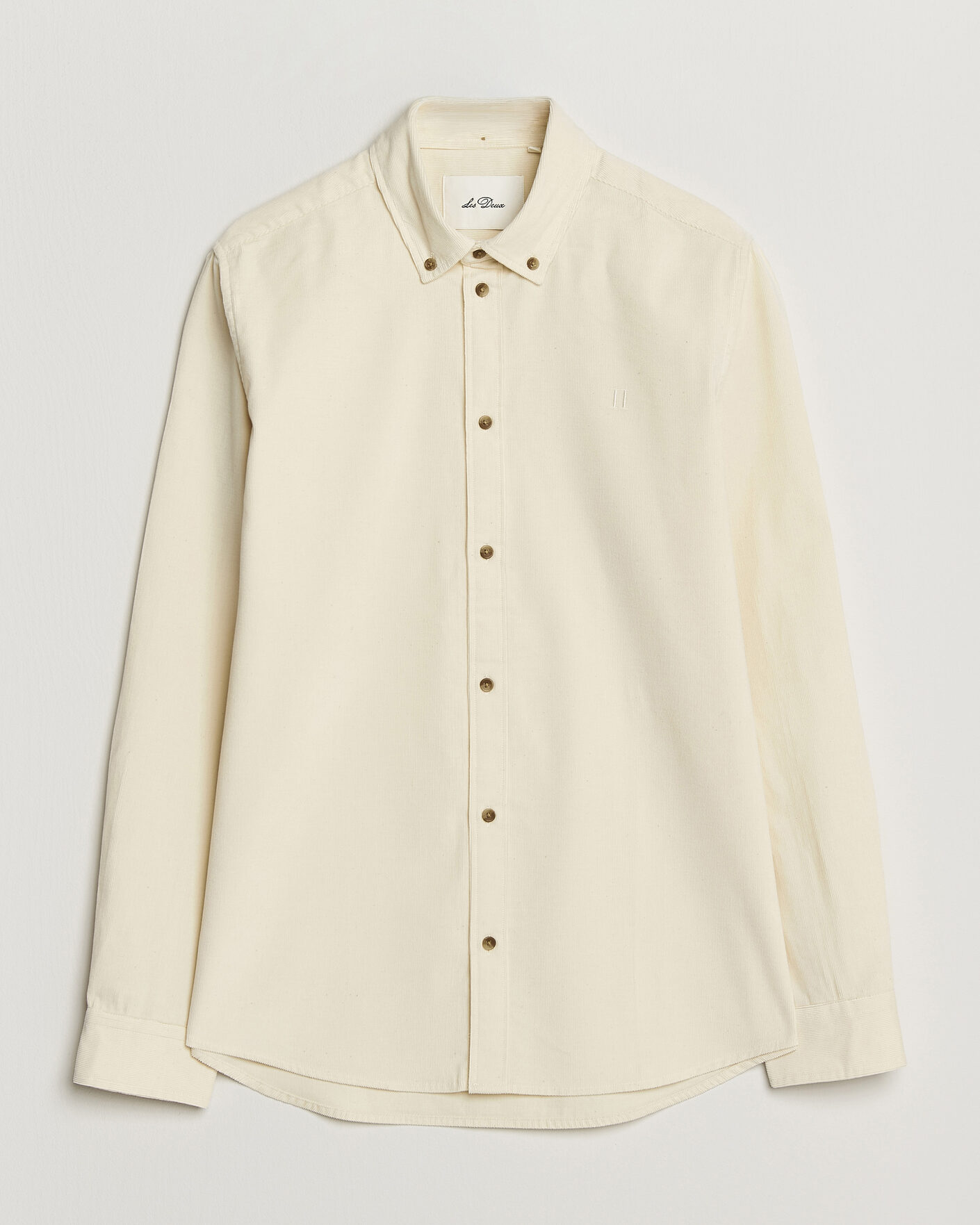 Heren | Overhemden | LES DEUX | Pinwale Corduroy Shirt Ivory