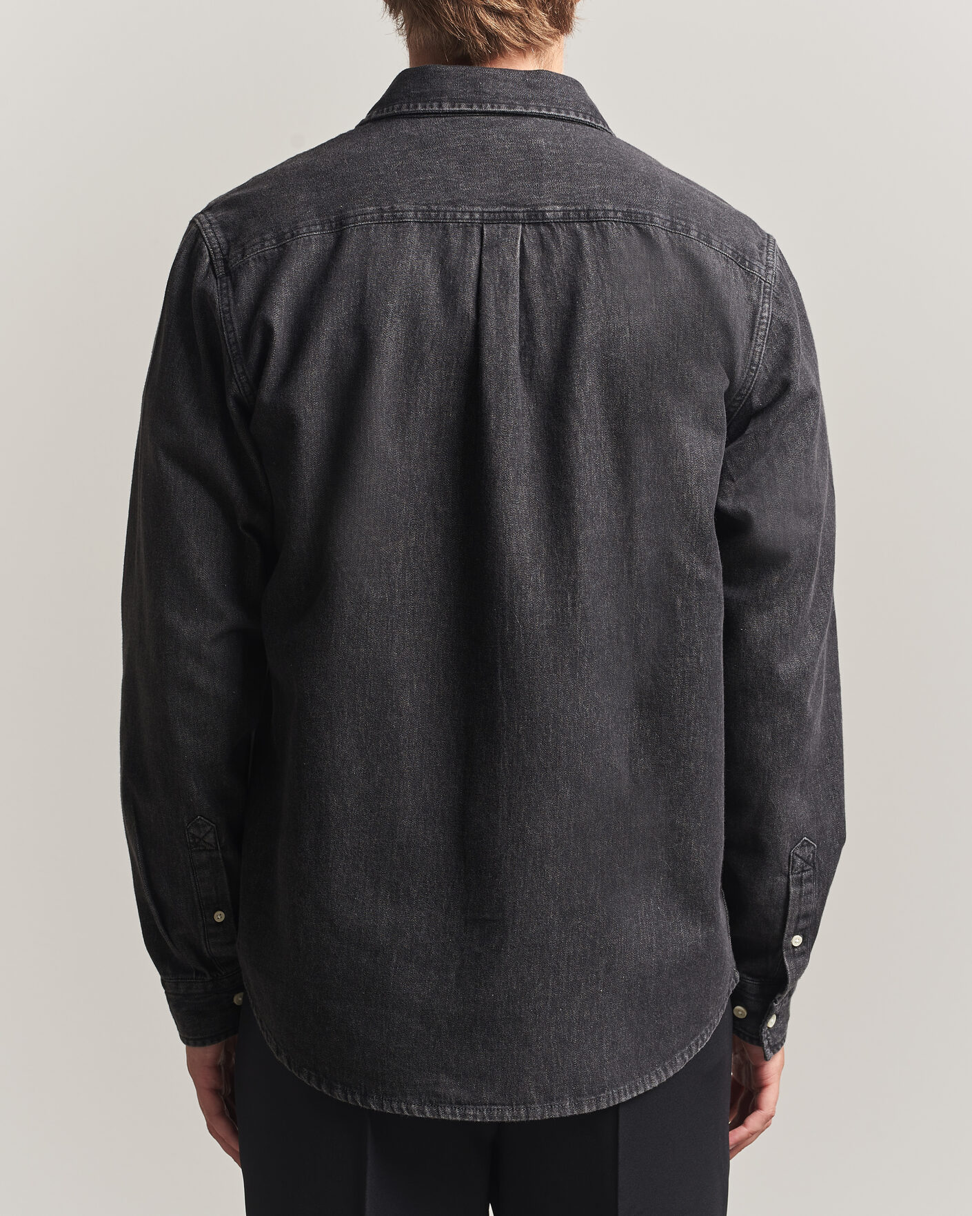 Heren | Overhemden | LES DEUX | Denim Shirt Black Wash