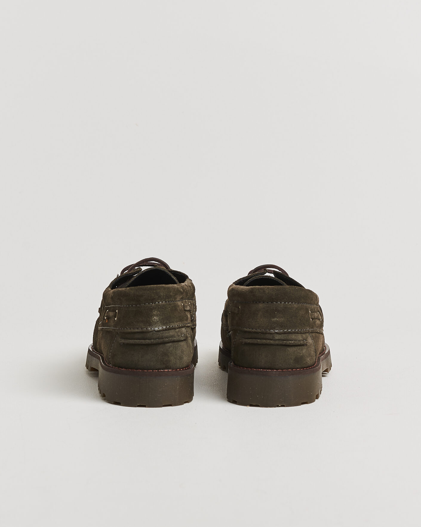 Heren | Instappers | LES DEUX | Suede Boatshoe Rosin Green