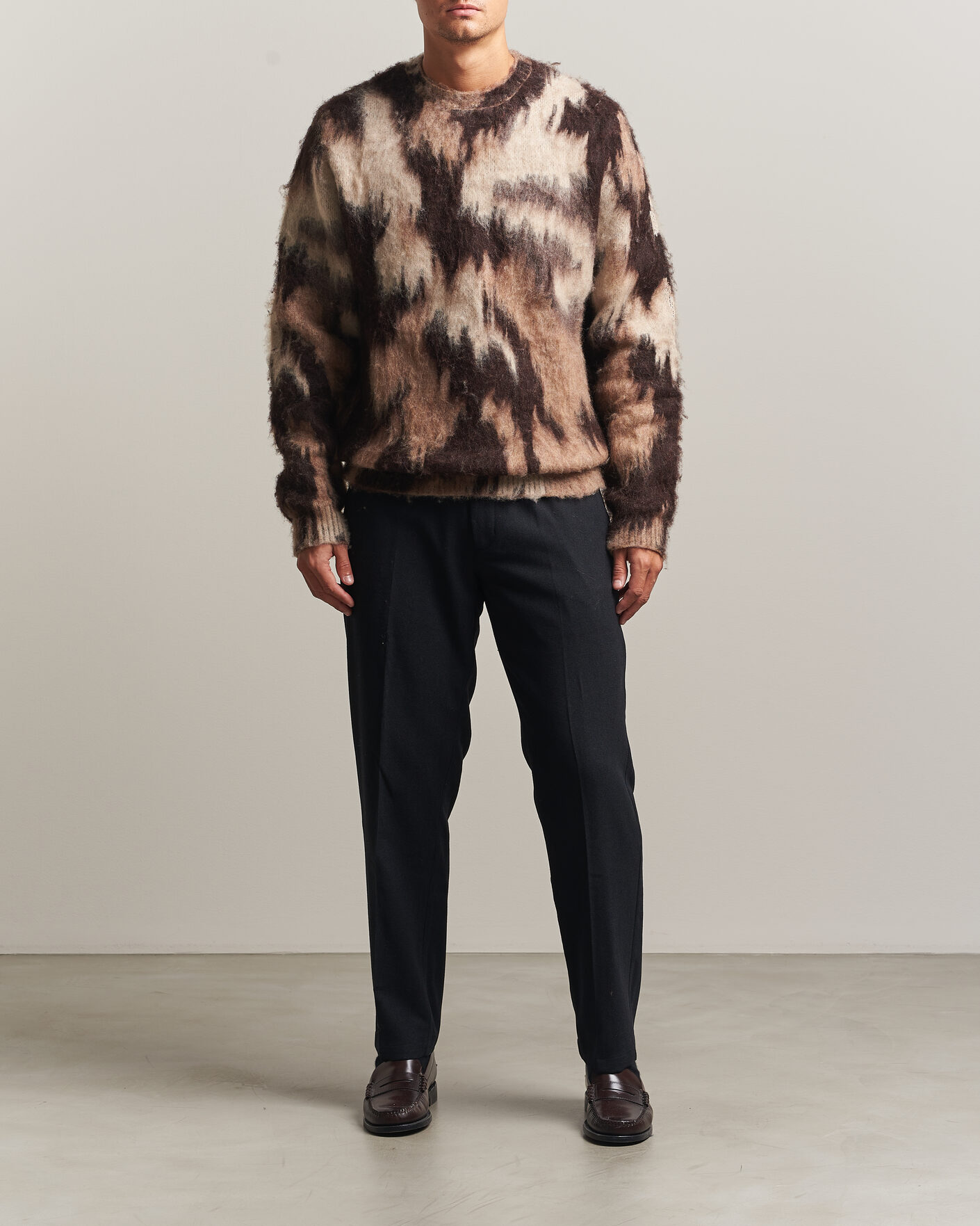 Heren | Truien | LES DEUX | Forrest Crewneck Knit Brown