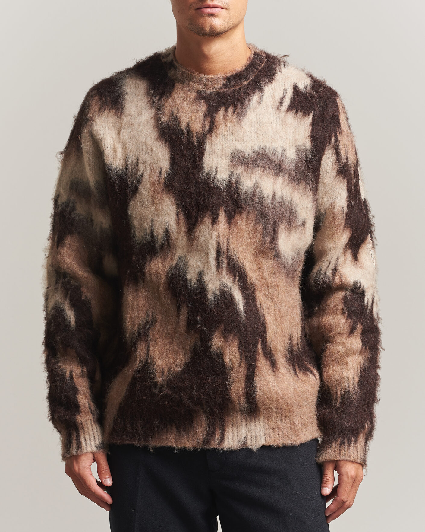 Heren | Truien | LES DEUX | Forrest Crewneck Knit Brown