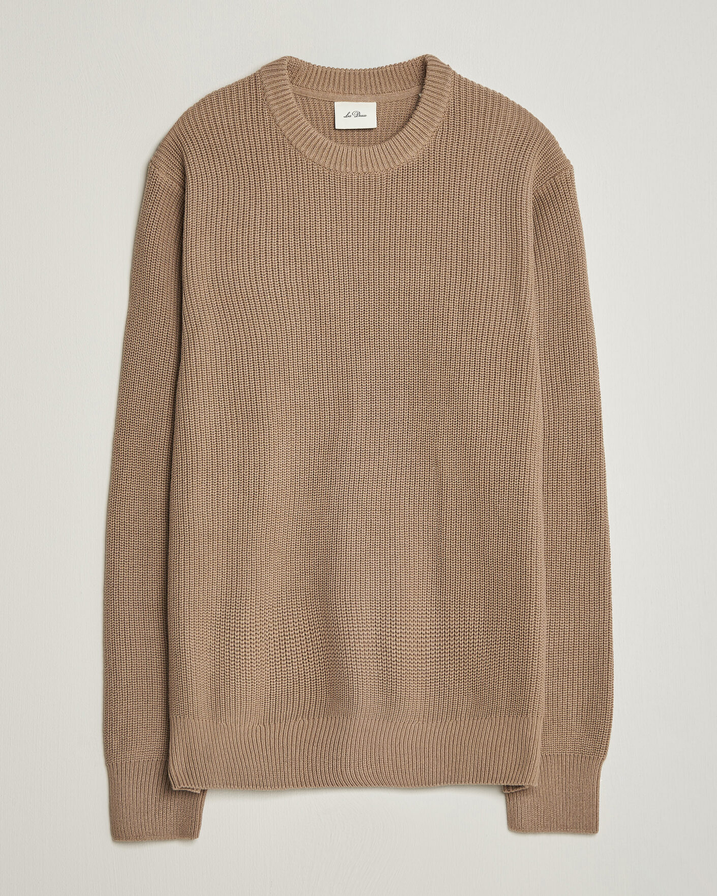 Heren | Truien | LES DEUX | Rib Crewneck Knit Dark Sand