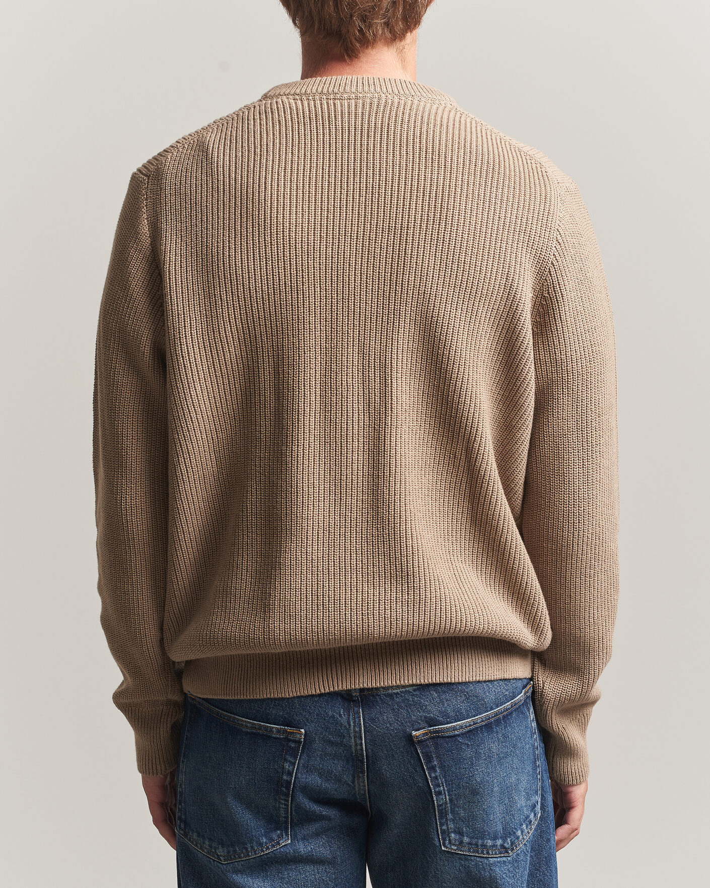 Heren | Truien | LES DEUX | Rib Crewneck Knit Dark Sand