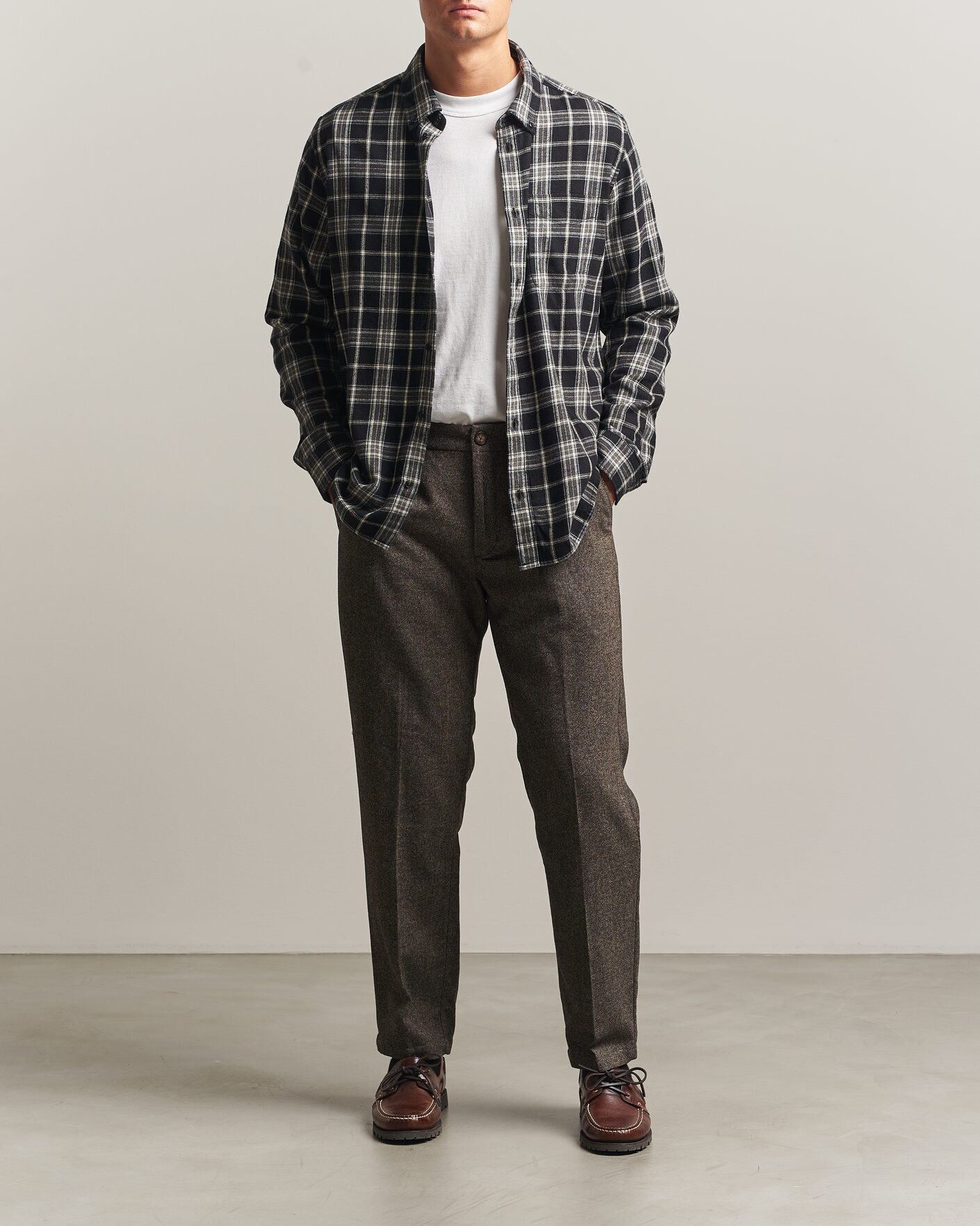 Heren | Broeken | LES DEUX | Wool Melange Reg Suit Pants Caribou