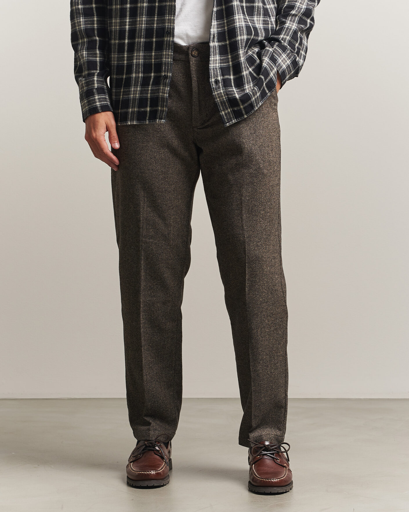 Heren | Broeken | LES DEUX | Wool Melange Reg Suit Pants Caribou