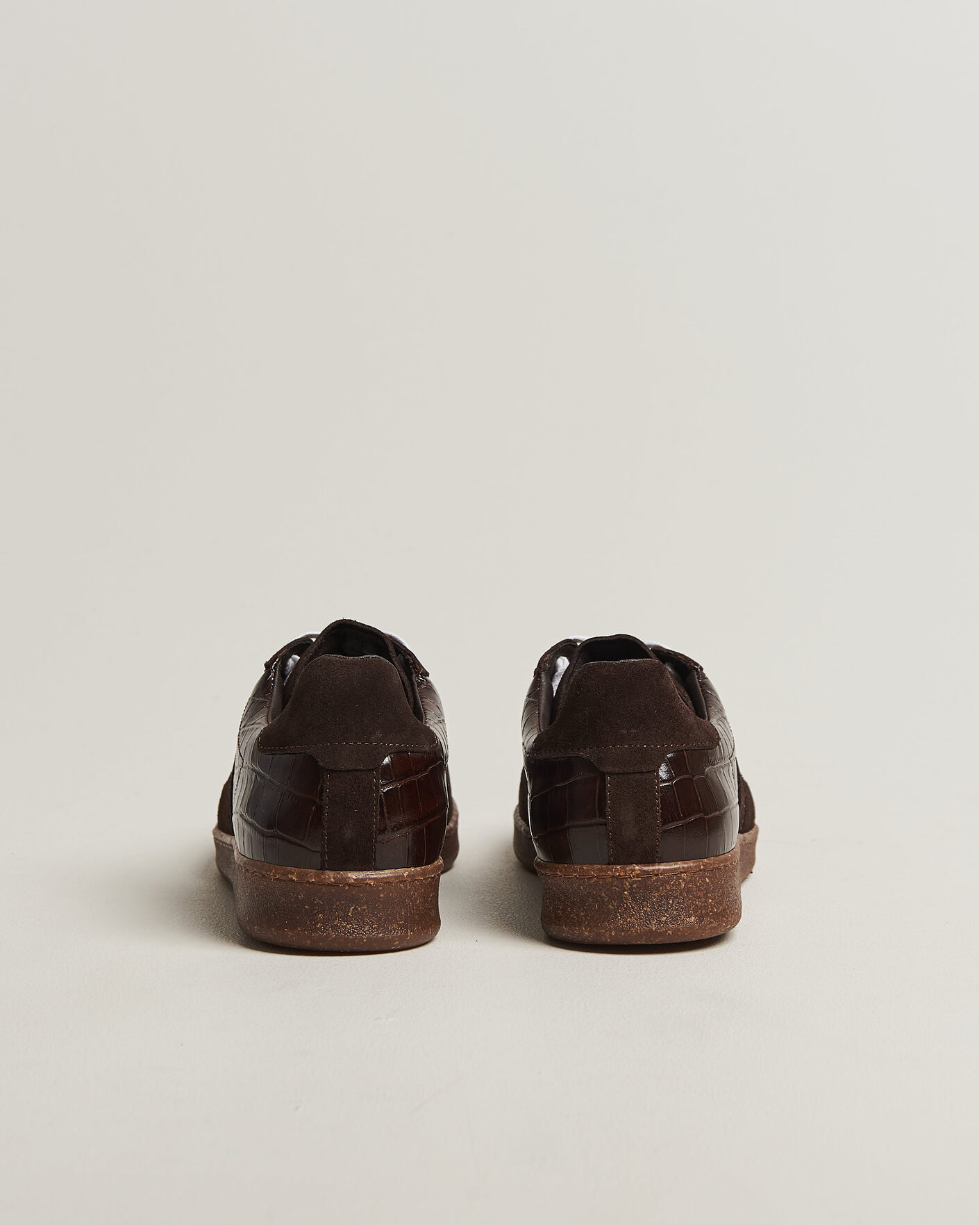 Heren | Sneakers | LES DEUX | Croco Sneaker Molé Brown