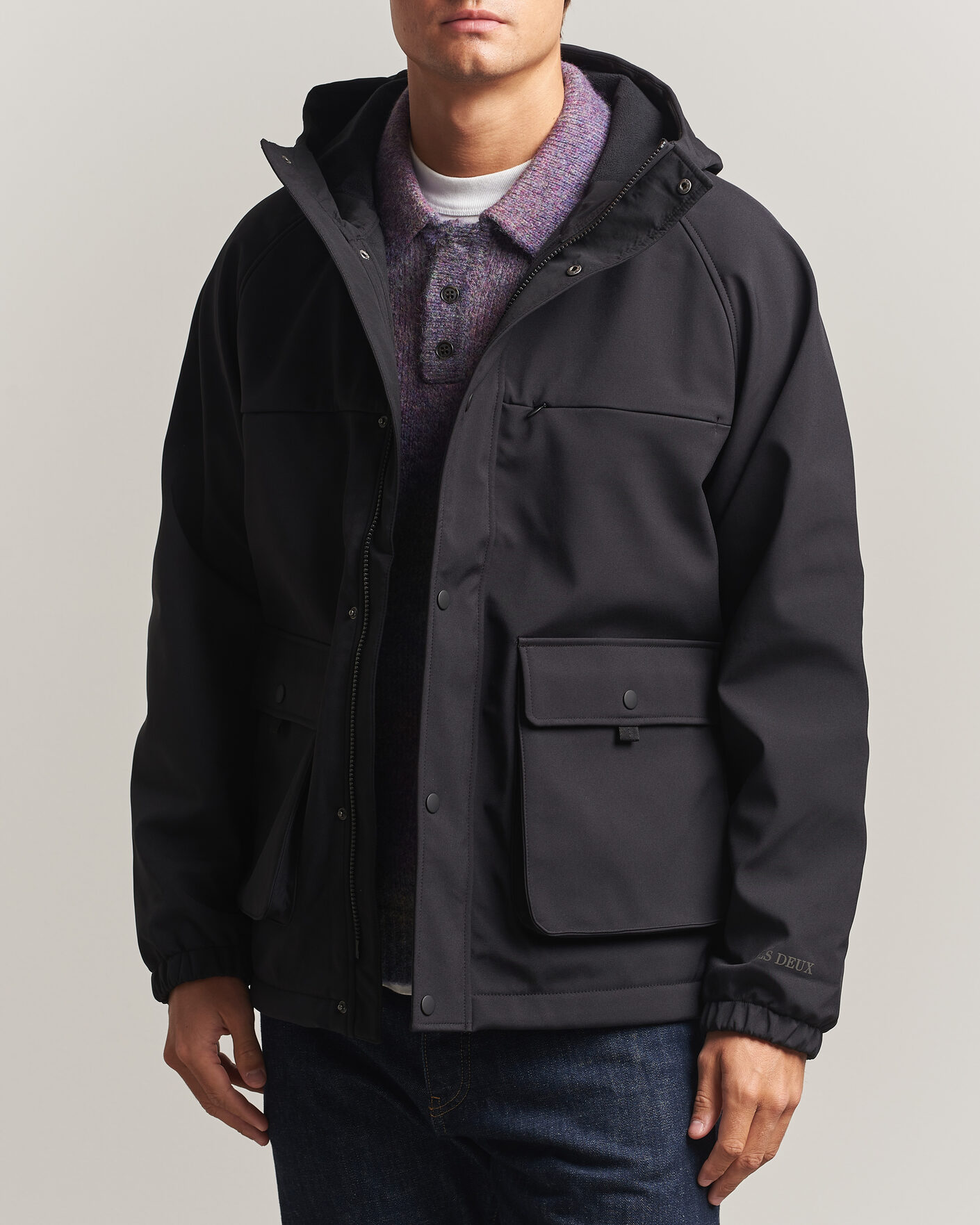 Heren | Jassen | LES DEUX | Shell Jacket Black