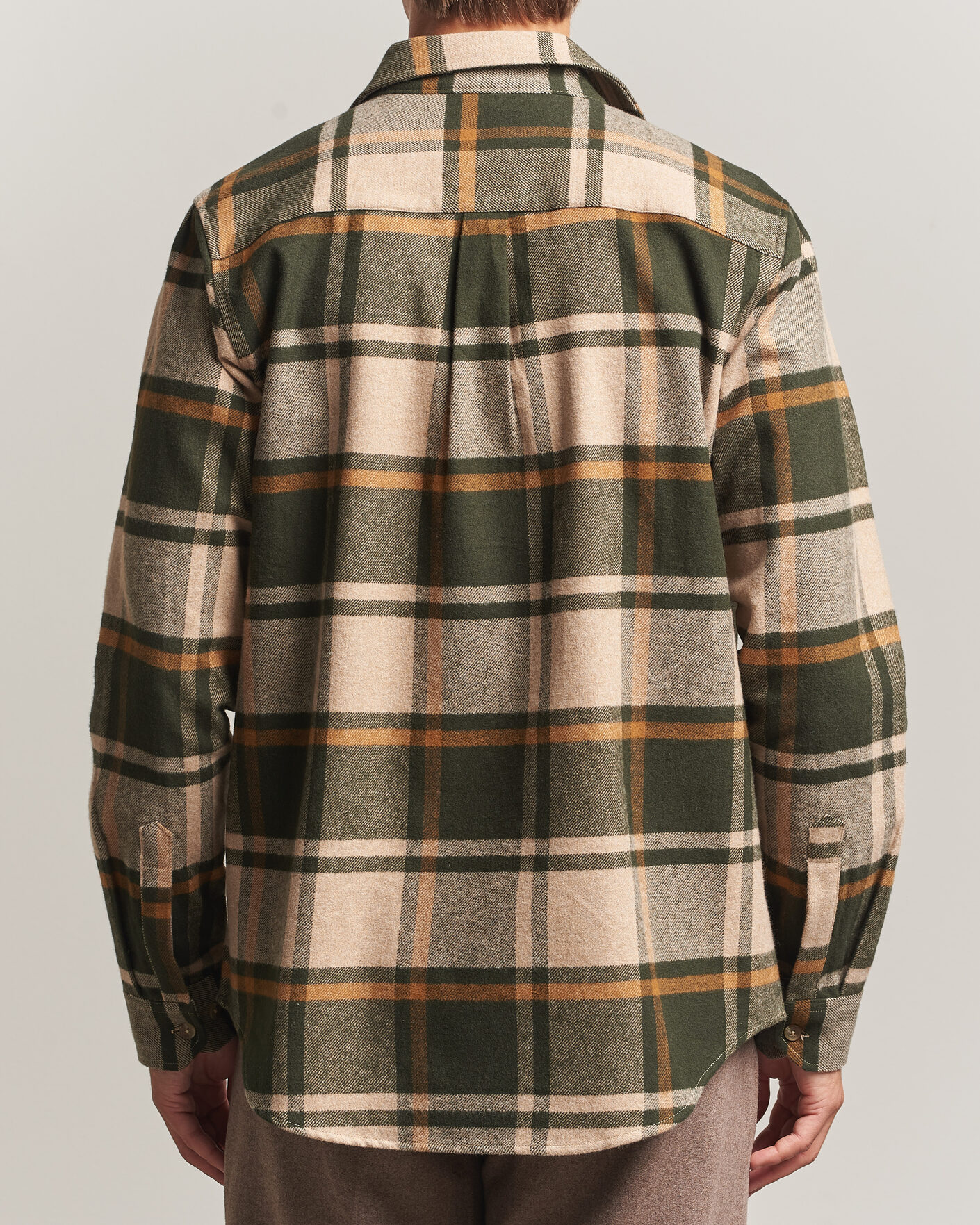 Heren | Overhemden | LES DEUX | Check Flannel Shirt Rosin Green