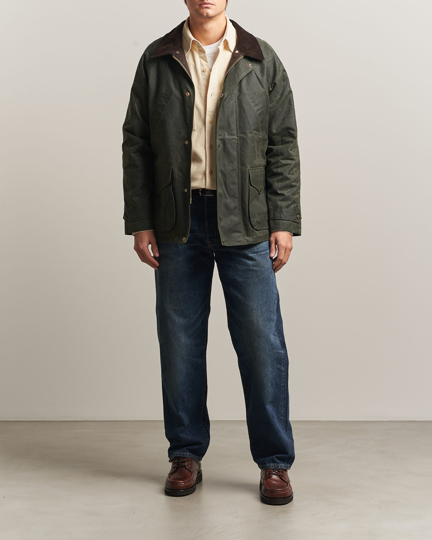 Heren | Jassen | Manifattura Ceccarelli | Rain Caban Wax Cloth Dark Green