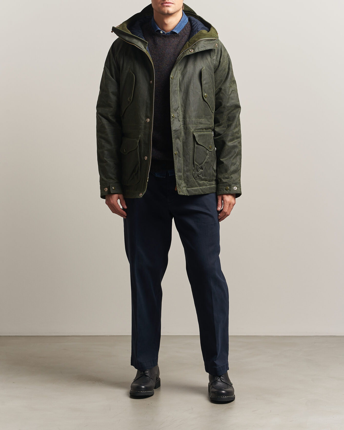 Heren | Jassen | Manifattura Ceccarelli | New Fisherman Parka Dark Green