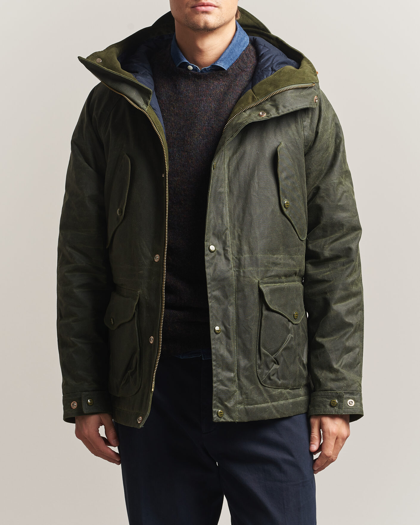 Heren | Jassen | Manifattura Ceccarelli | New Fisherman Parka Dark Green