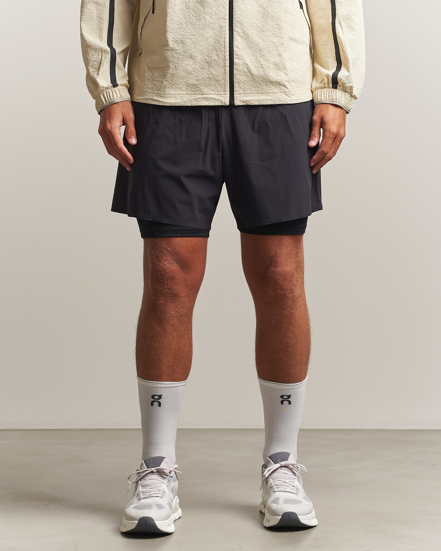 Heren | Korte broek | On | 5 Inch Performance 2/1 Shorts Black