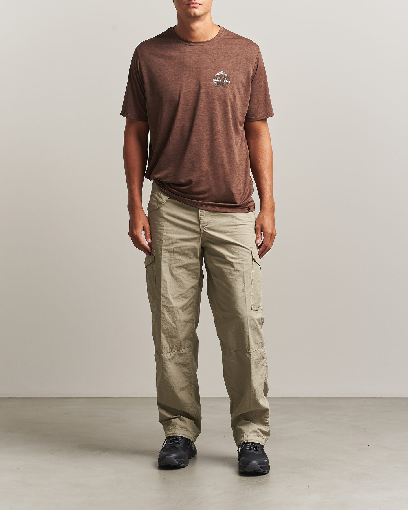 Heren | T-shirts | Patagonia | Cap Cool Daily Shirt Berm Brown