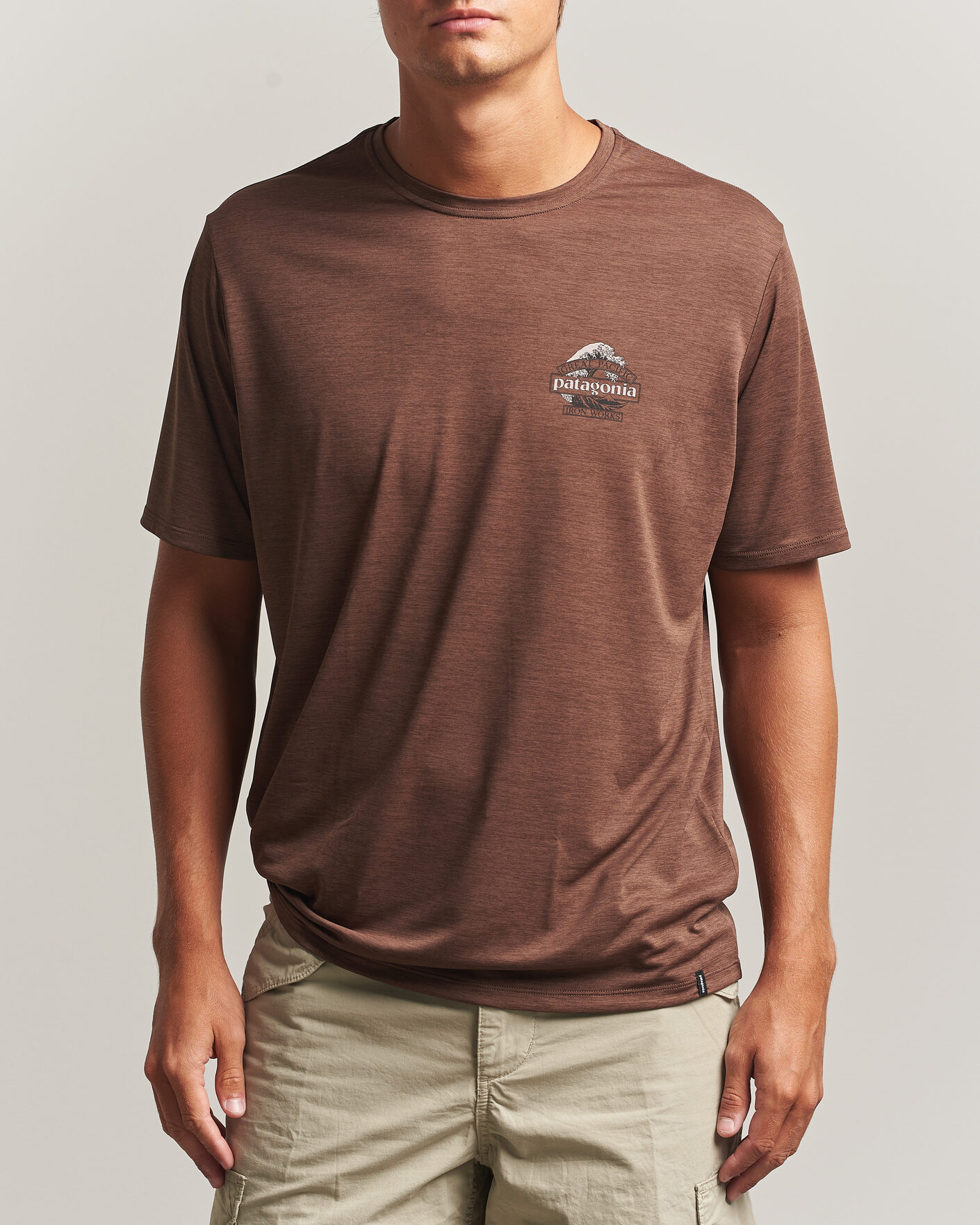 Heren | T-shirts | Patagonia | Cap Cool Daily Shirt Berm Brown