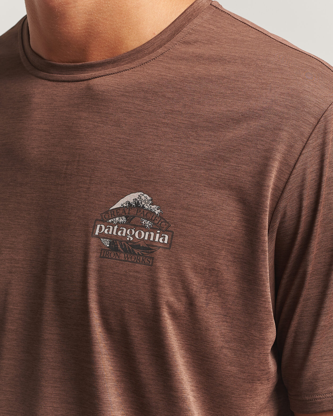 Heren | T-shirts | Patagonia | Cap Cool Daily Shirt Berm Brown