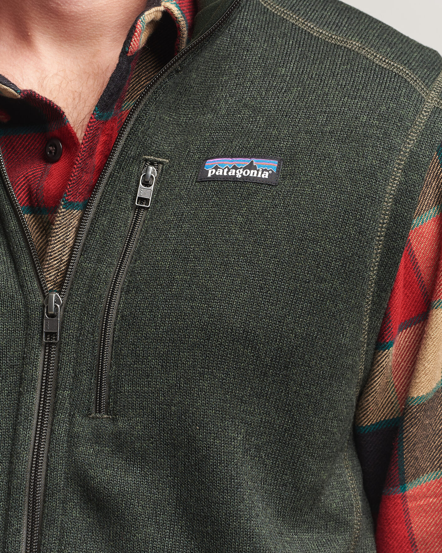 Heren | Gilets | Patagonia | Better Sweater Vest Old Growth Green