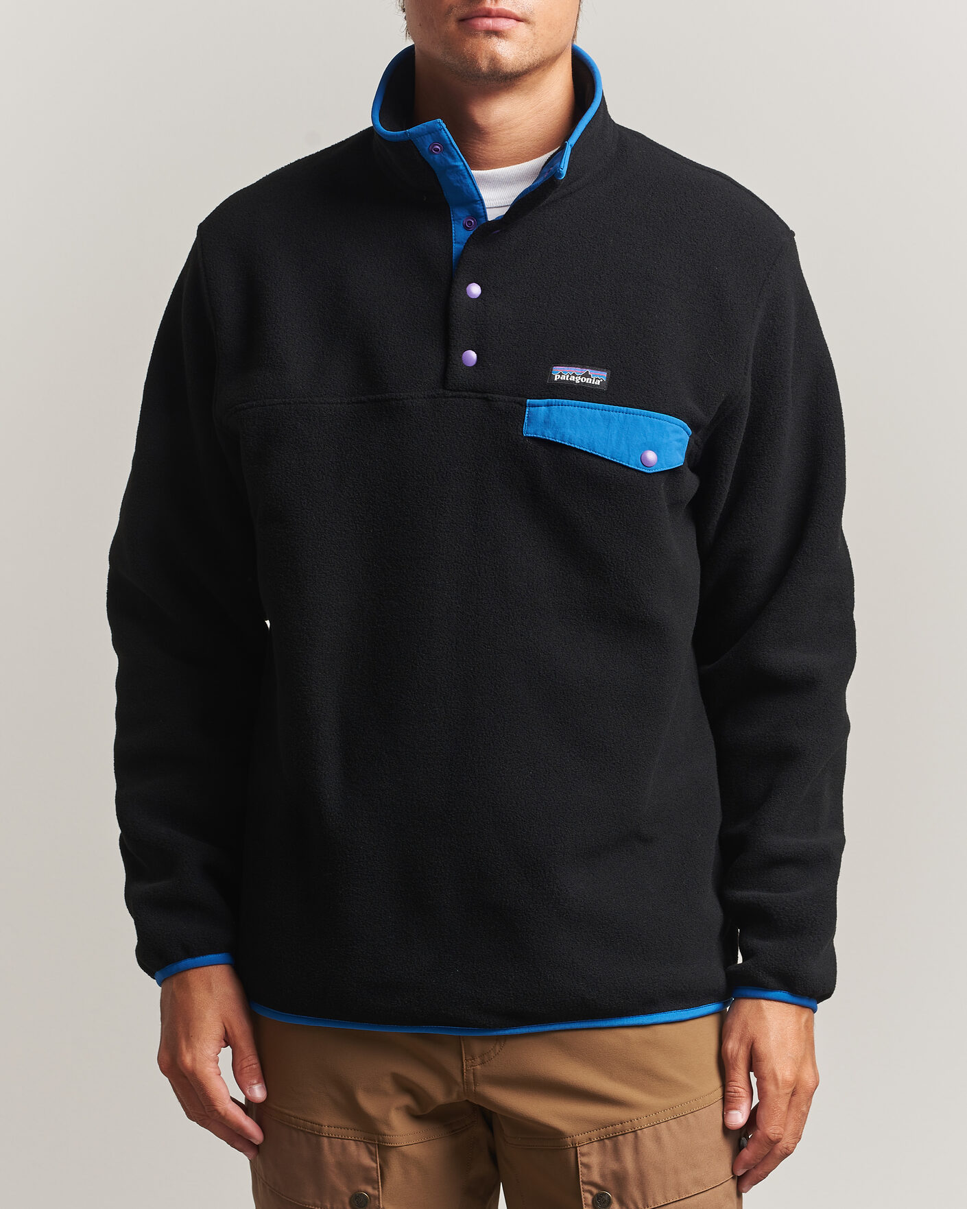 Heren | Truien | Patagonia | Synch Snap T Half Zip Fleece Black