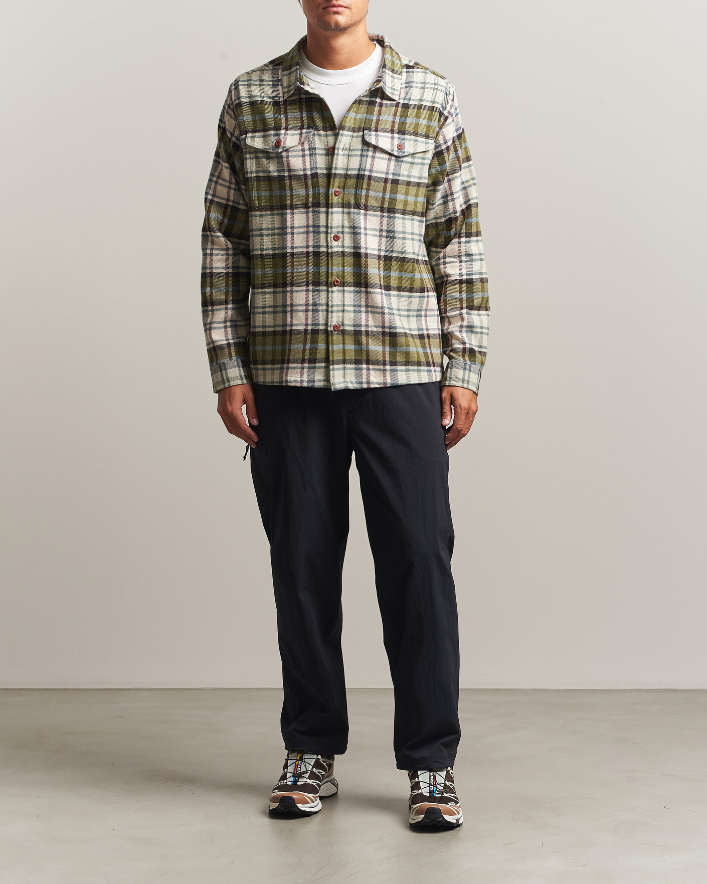 Heren | Overhemden | Patagonia | Fjord Flannel Shirt Weathered Stone